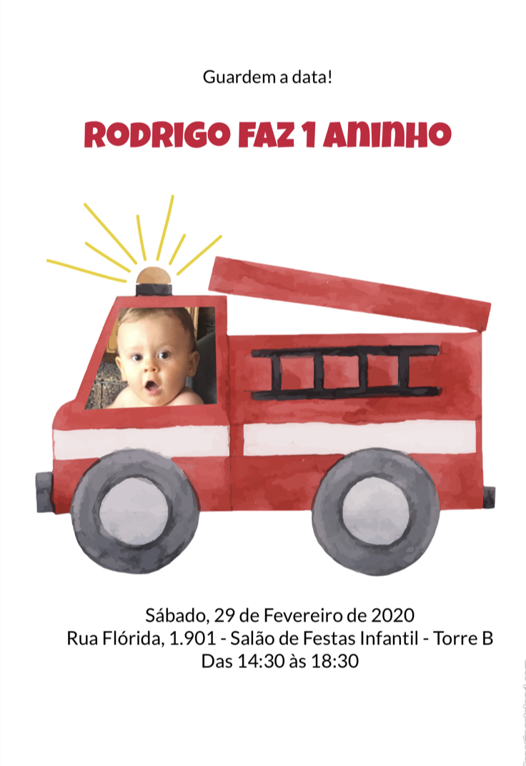 Convite Rodrigo_1 ano Convite Rodrigo_1 ano